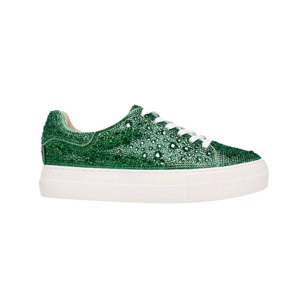 NEW BETSEY JOHNSON women's sidny solids sneakers in emerald - Picture 1 of 4